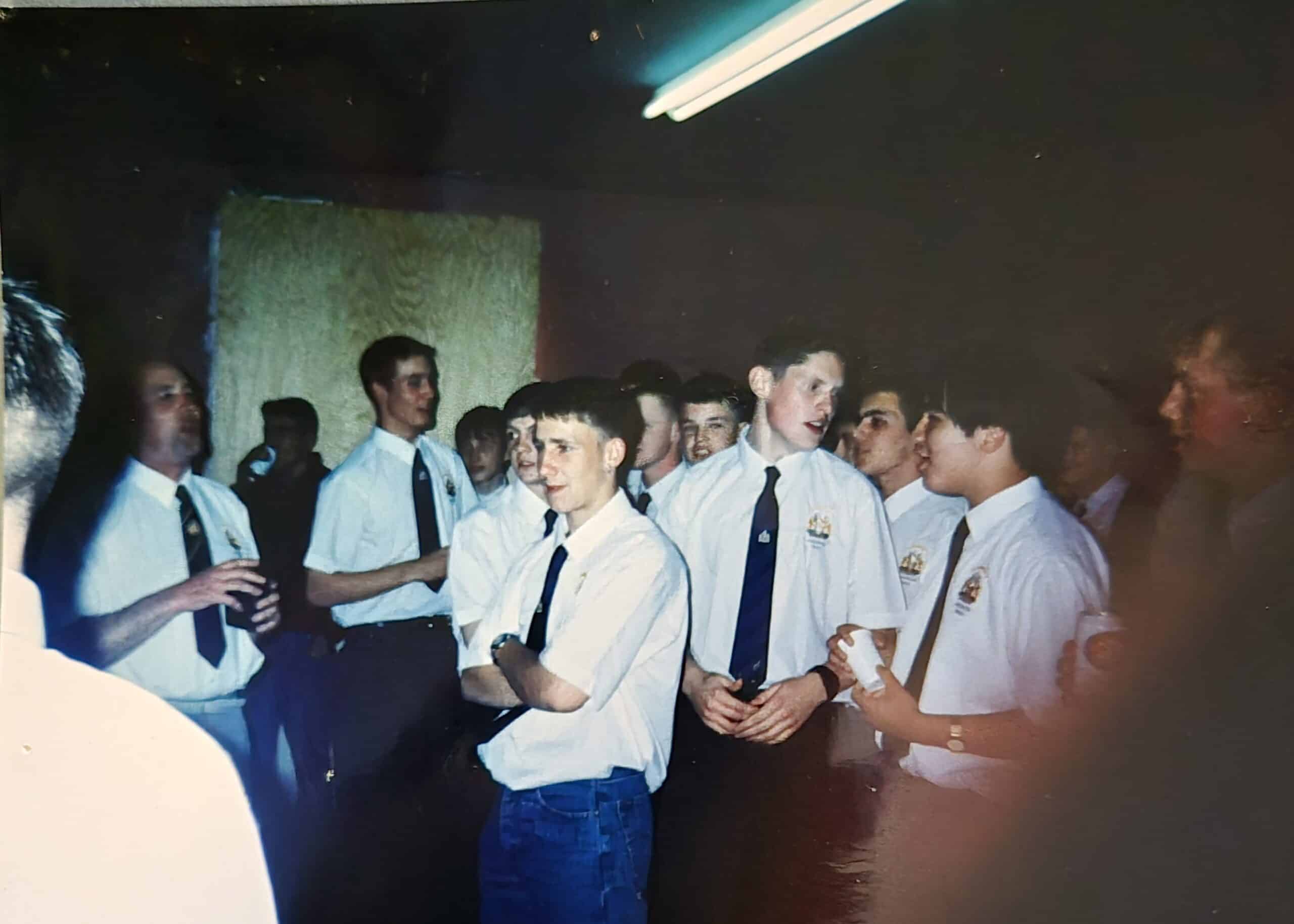 Photo of Illingworth U16s socialising France Tour 1995