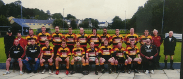 colour photo of Brighouse Rangers team in kits