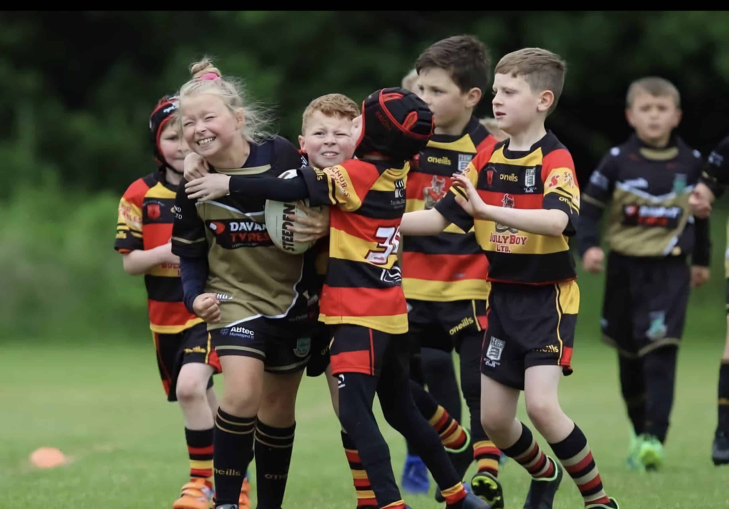 Photo of Brighouse Rangers Juniors players mid-match