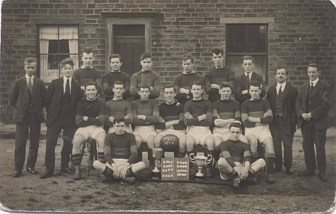 Old sepia photo of Pellon team in 1925-26