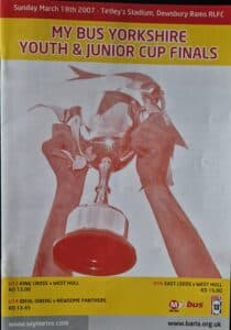 2007 Yorkshire Junior Finals King Cross Park programme