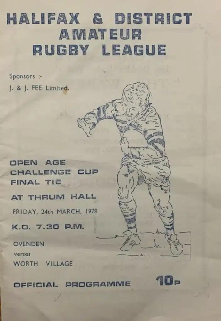 1978 Halifax Cup Final programmeOvenden Worth Village