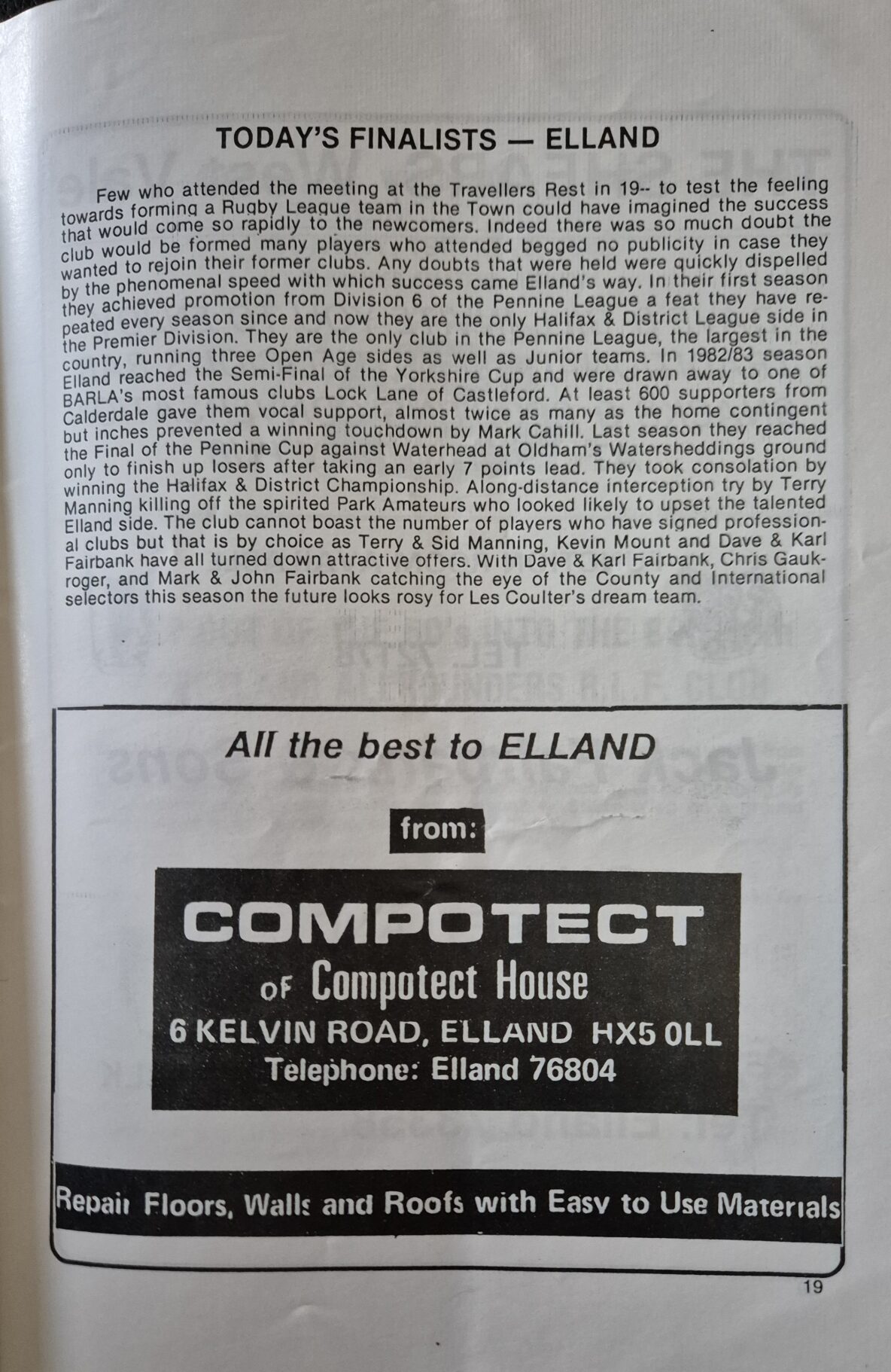 1982 Elland info