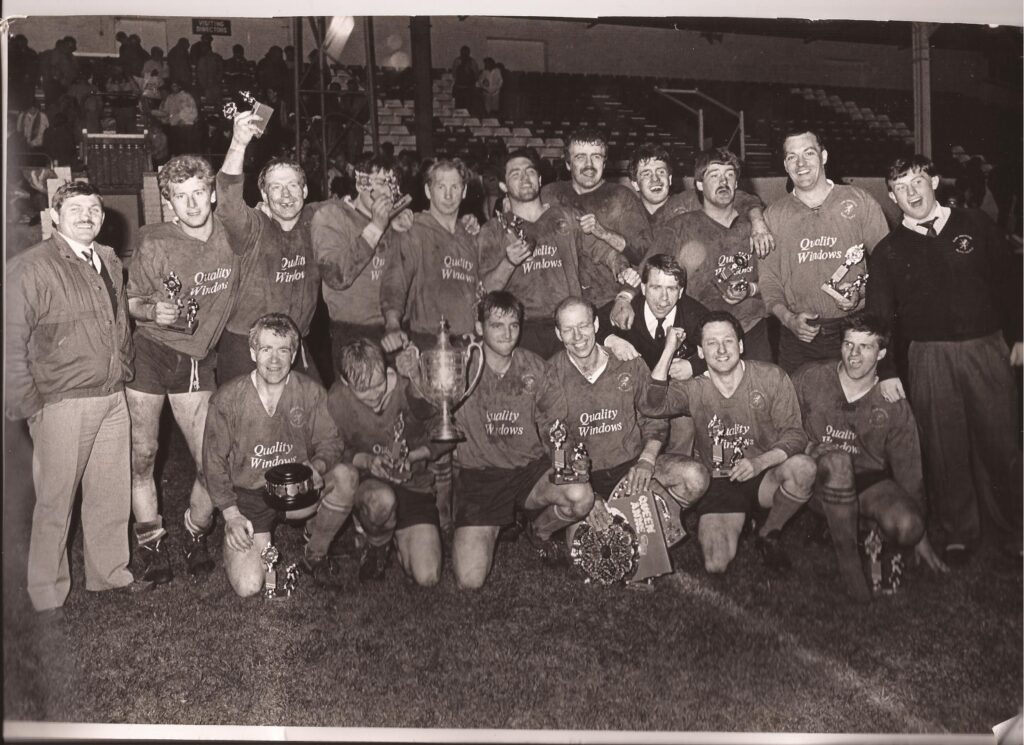 1987 Park Amateurs Halifax Championship Winners with trophy