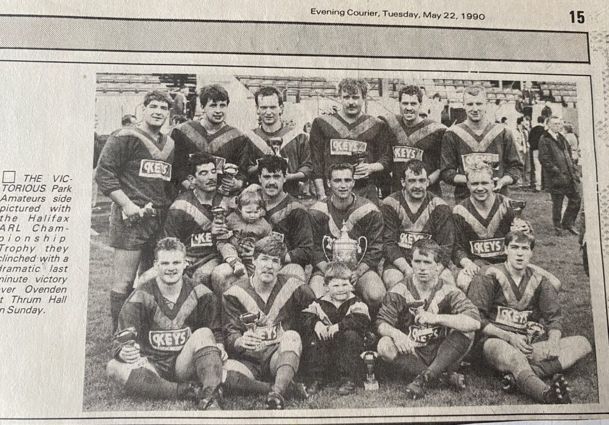 1990 Park Amateurs Halifax Championship winners at Thrum Hall