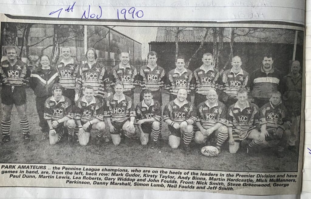 1990 Park Amateurs team photo
