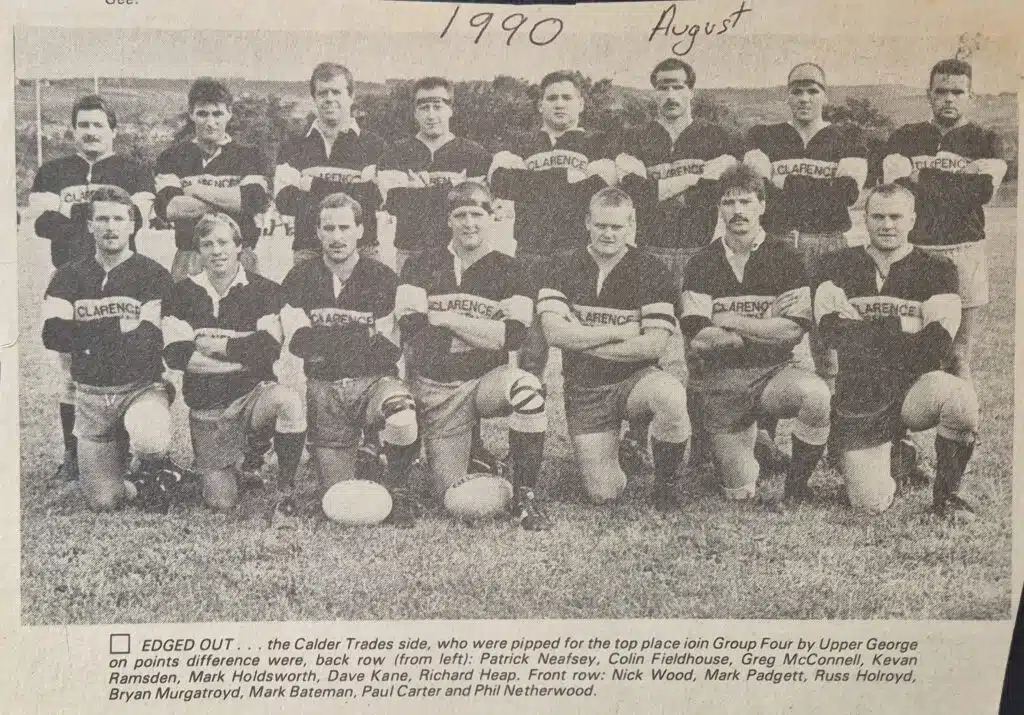 1990 Workshops Calder Trades team photo