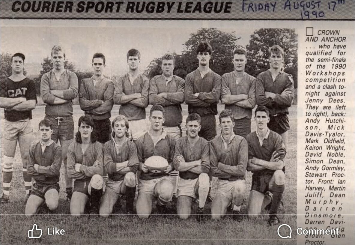 1990 Workshops Crown & Anchor team photo