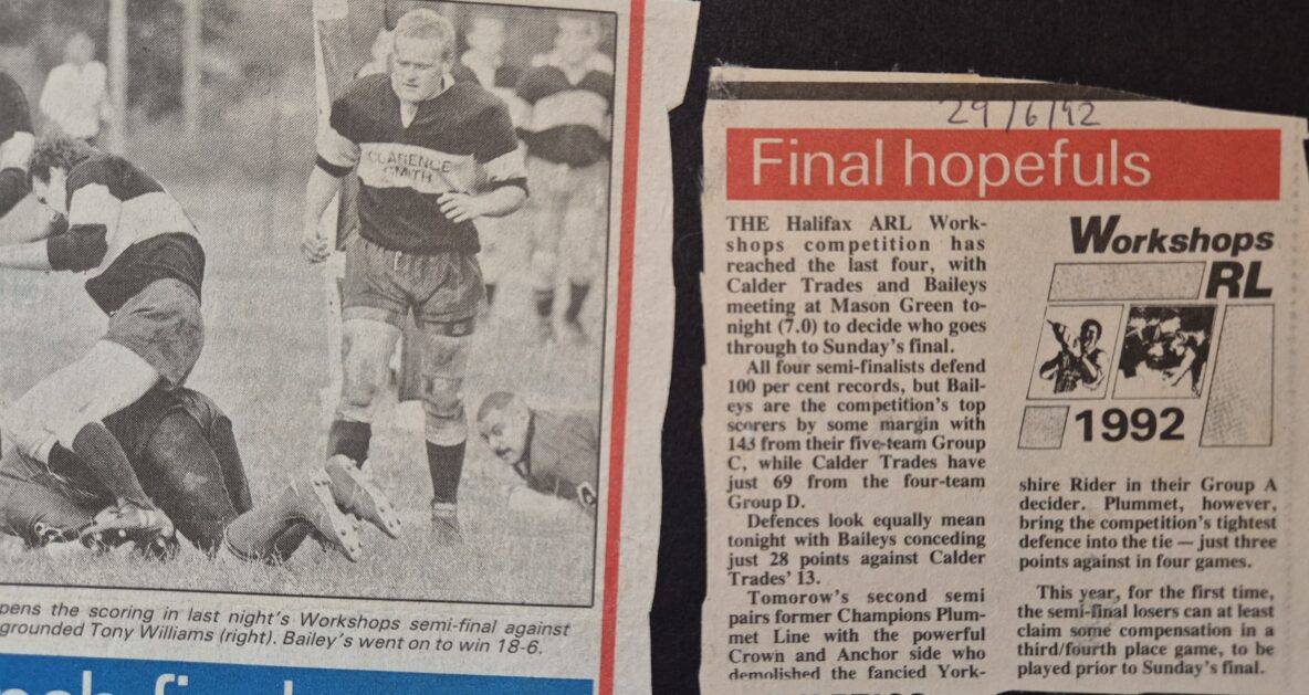 1992 Workshops Courier report Calder Trades