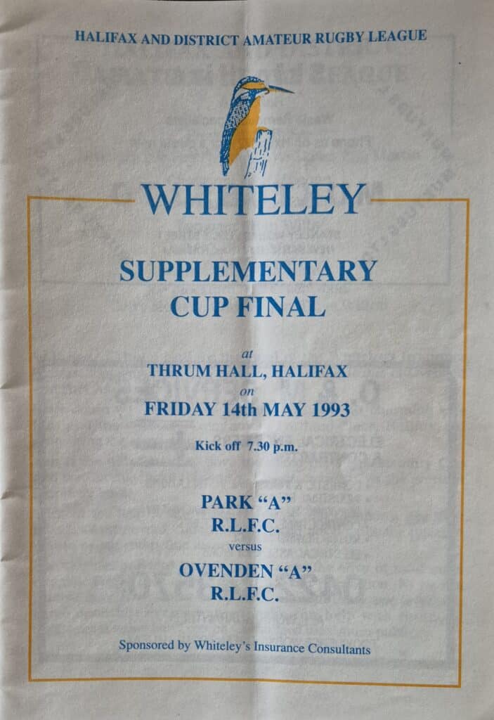 1993 Halifax Supplimentary Cup Final PArk A v Ovenden A
