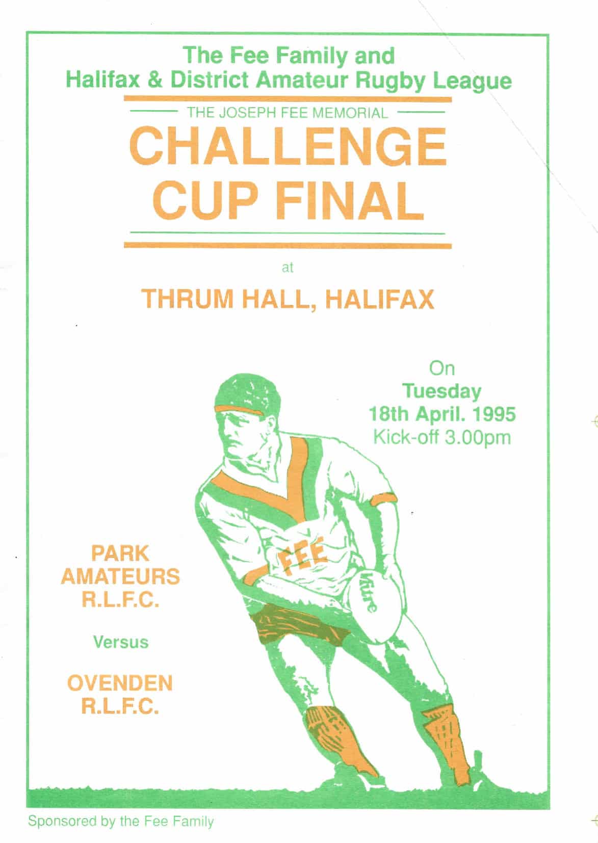 1995  Park Ovenden Halifax Cup Final programme