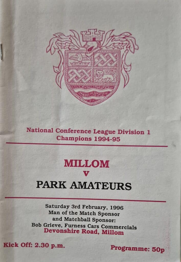 1996 Millom v Park Amateurs BARLA National Cup round 2