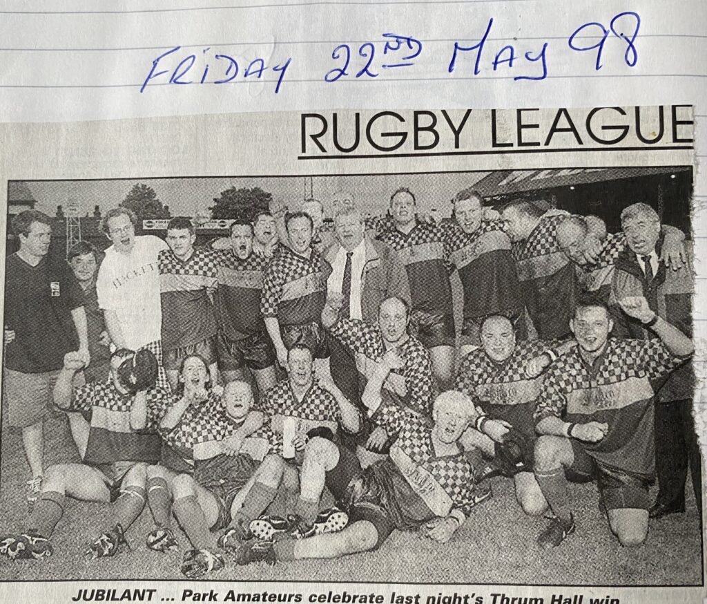 1998 Park Amateurs winners at Thrum Hall