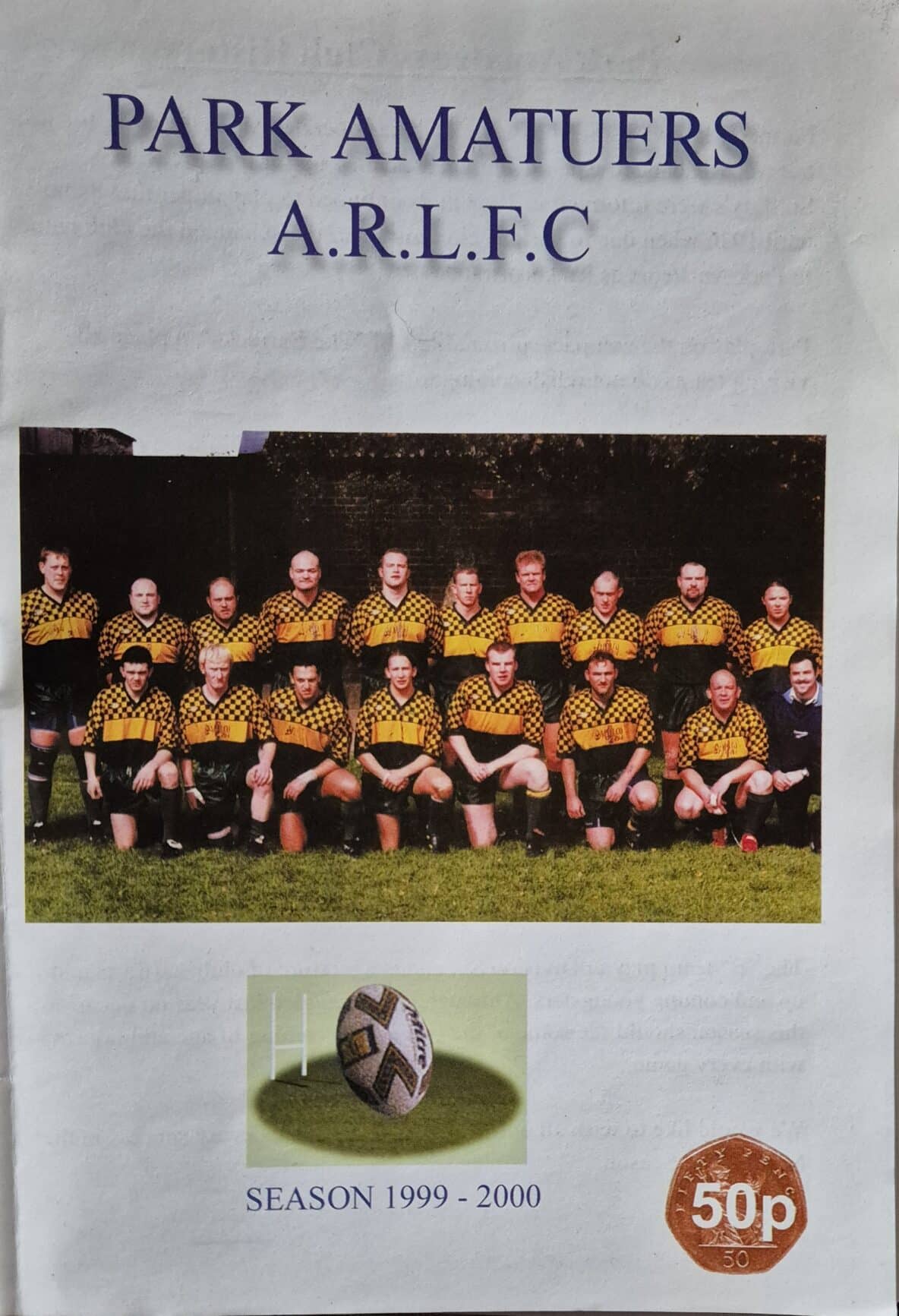 1999-2000 Park Amateurs programme