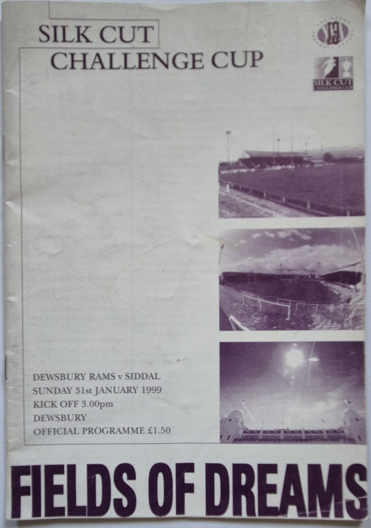 1999 Challenge Cup programme Dewsbury v Siddal