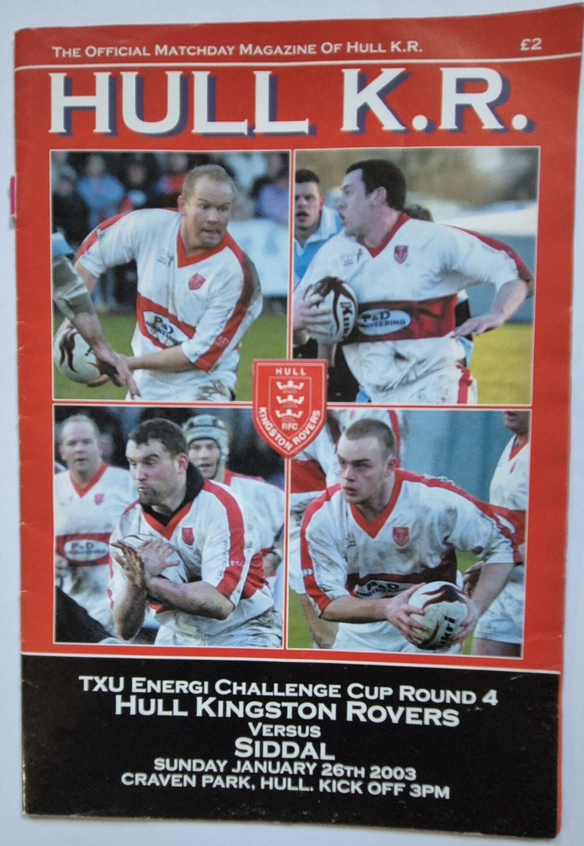 2003 Challenge Cup programme Hull Kr Siddal