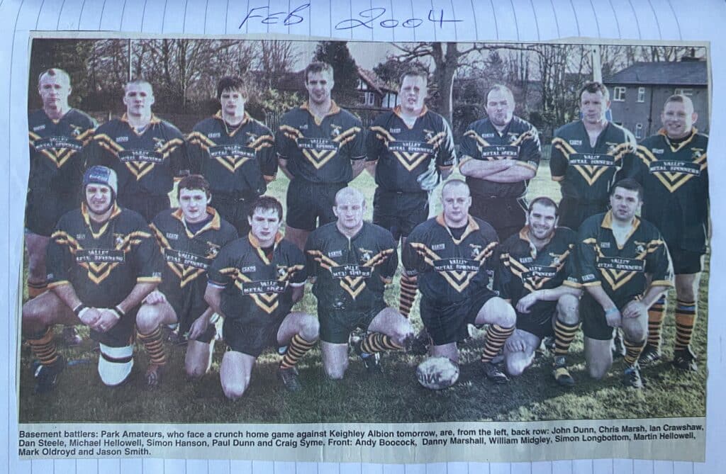 2004 Park Amateurs team photo
