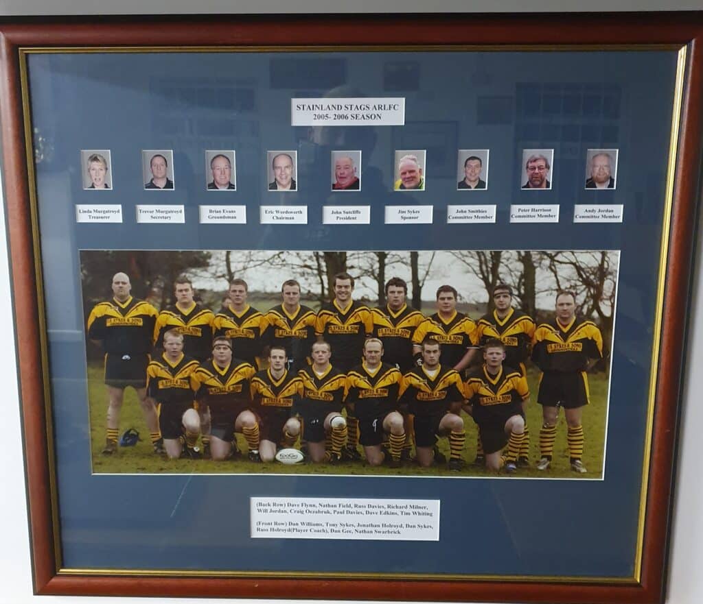 2005-06 Stainland Stags club and  team photo