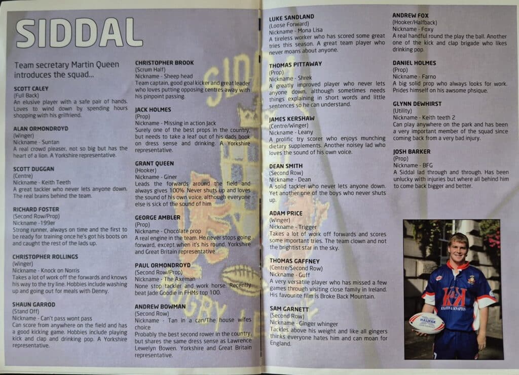 2006 National Youth League Grand Final Siddal team