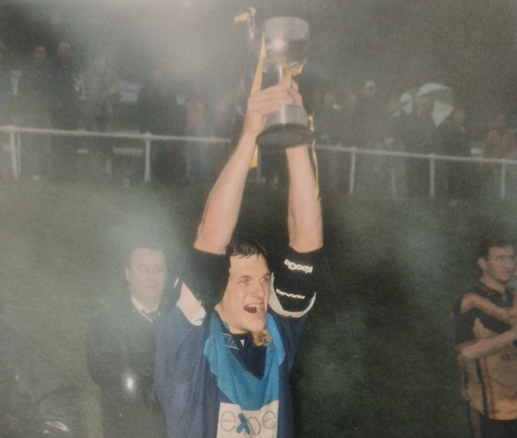 2007 Halifax Handicap Cup Final Boothtown Skipper lifts the cup