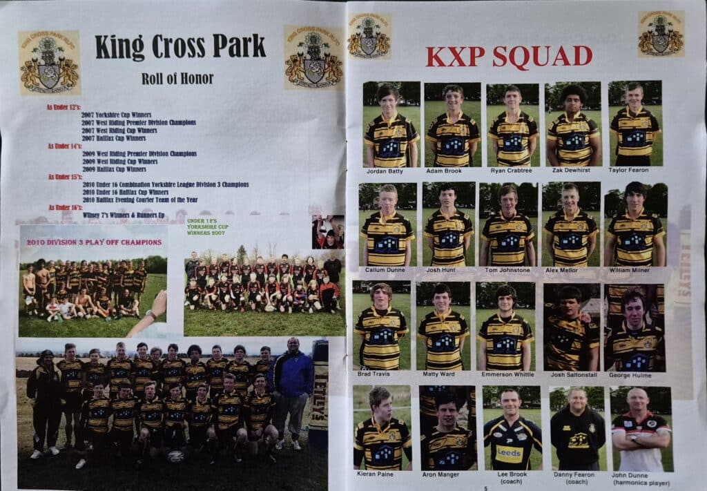 2007 Yorkshire Junior Finals King Cross Park team individual photos and team photosjpg