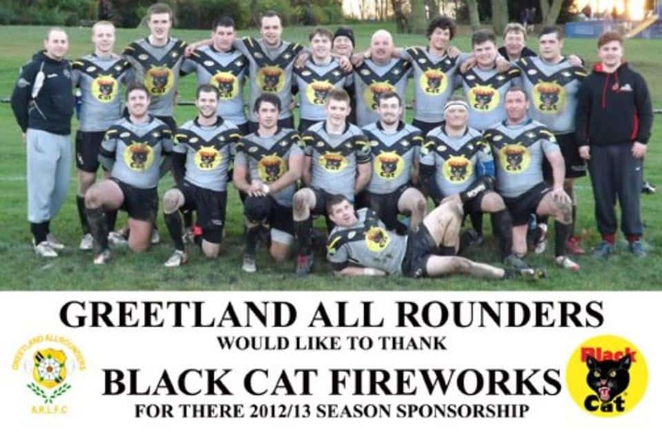 2012-13 Greetland Sponsor team photo