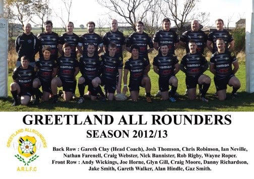2012-13 Greetland team photo