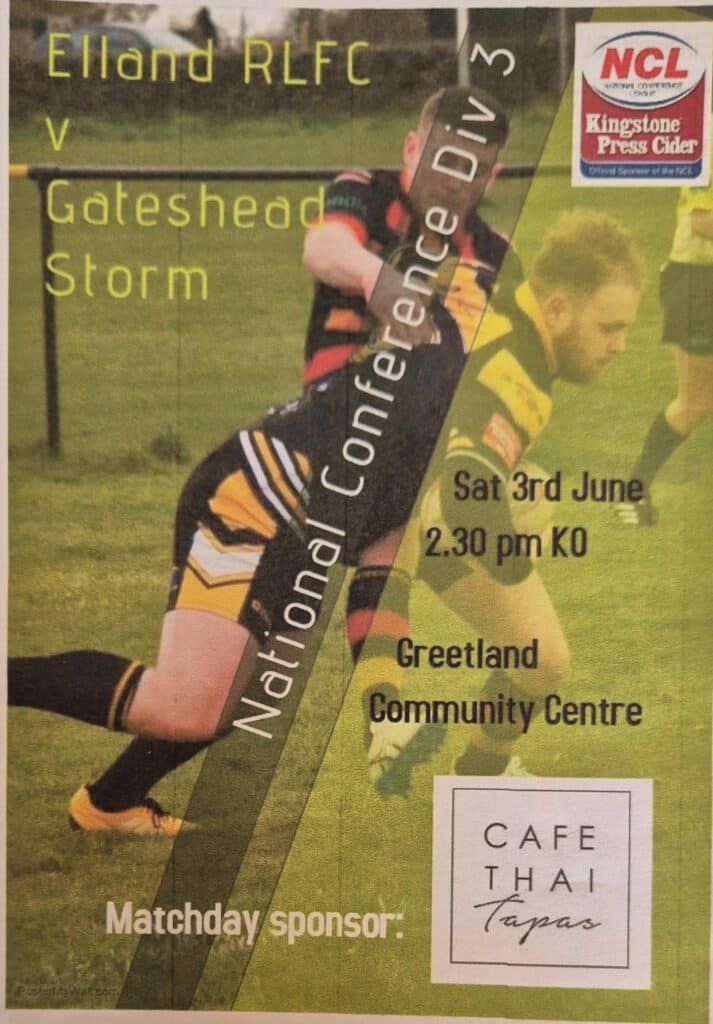 2017 Elland NCL3 programme