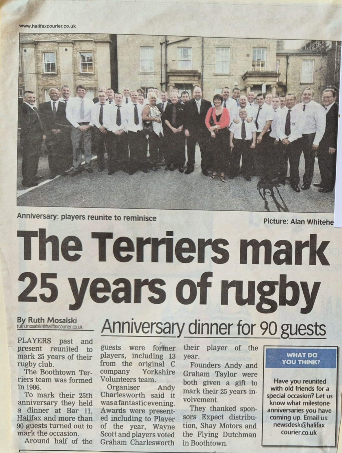 Boothtown 25 year celebration Halifax Courier article
