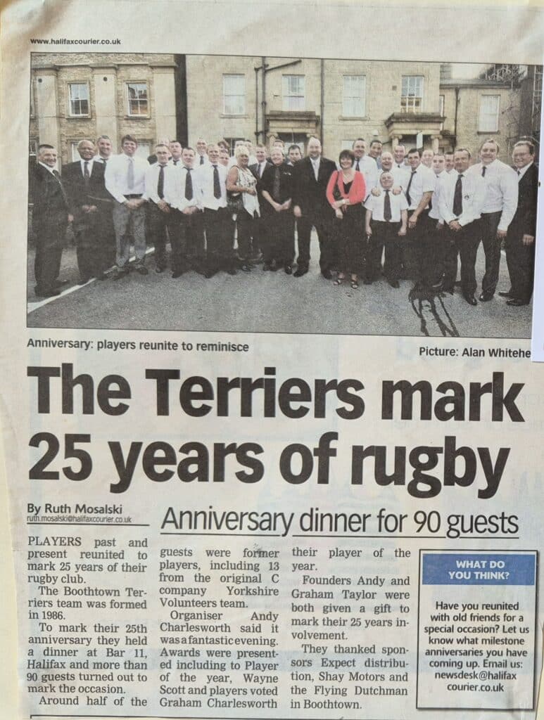 Boothtown 25 year celebration Halifax Courier article