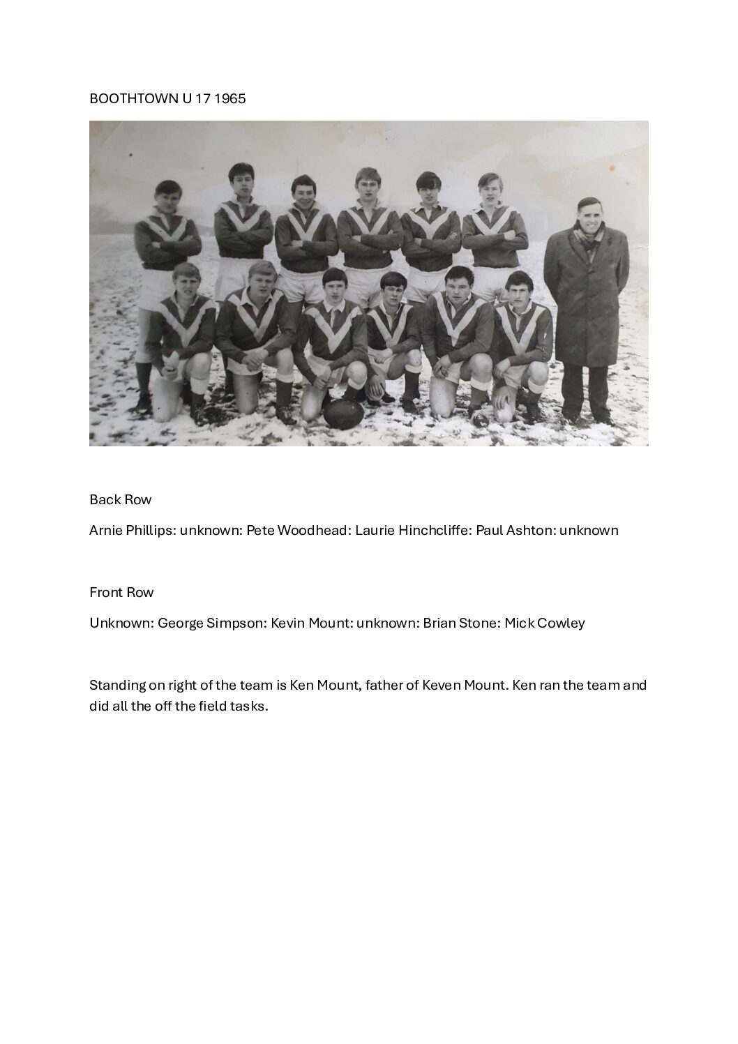 Boothtown U 17 1965 team photo with names^
