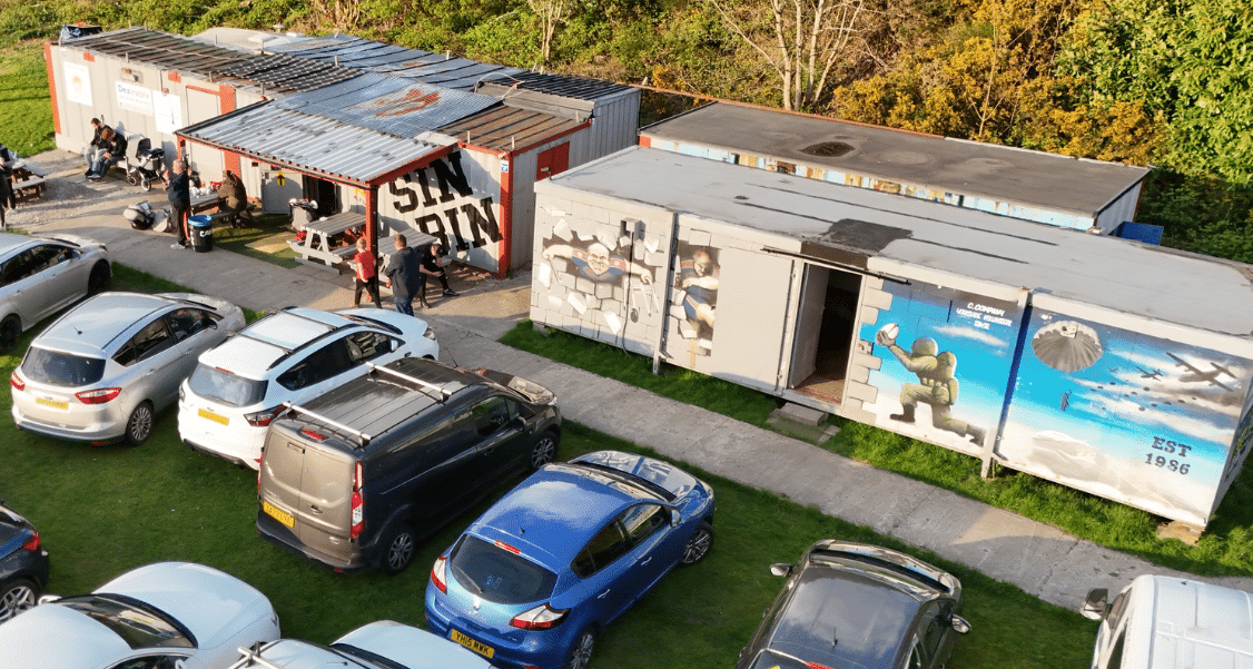 Boothtown ground aerial photo