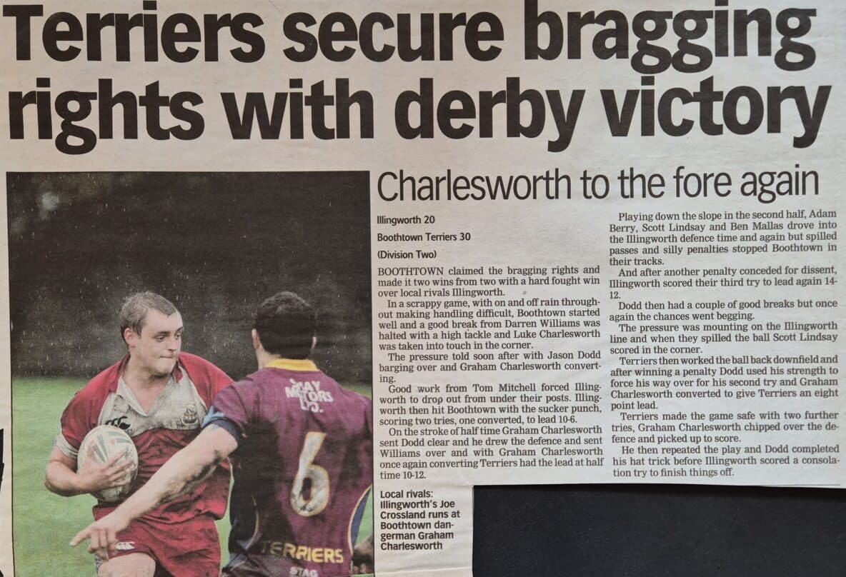 Boothtown v Illingworth match report Halifax Courier