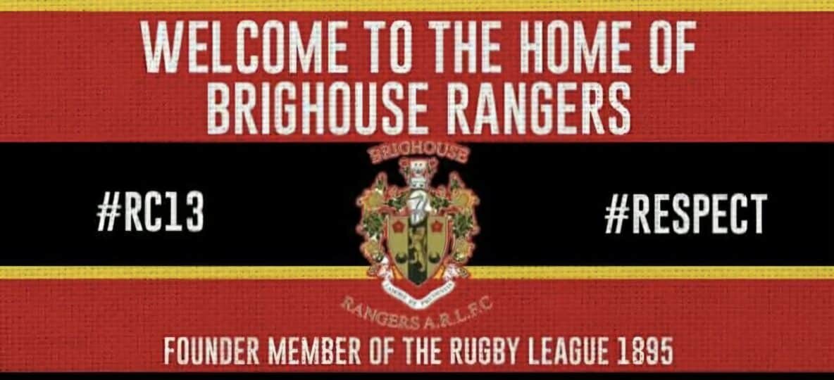 Brighouse Rangers Welcome sign