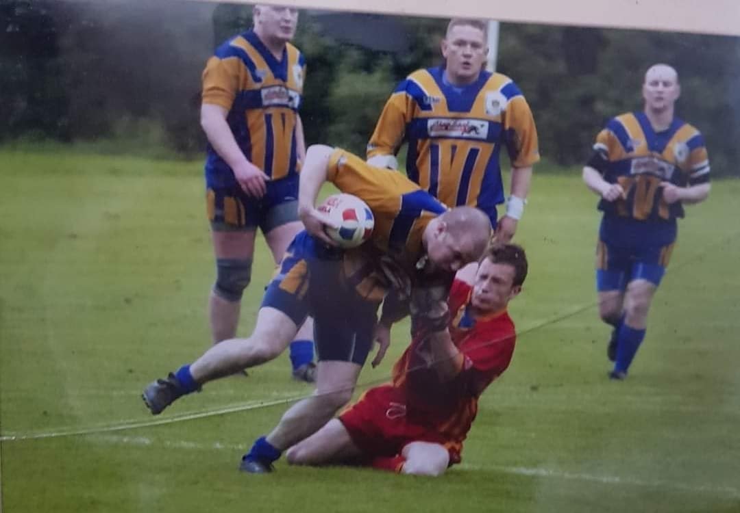 Calder Valley action shot Craig McCulloch Lee Potter Shaun Charley Matt