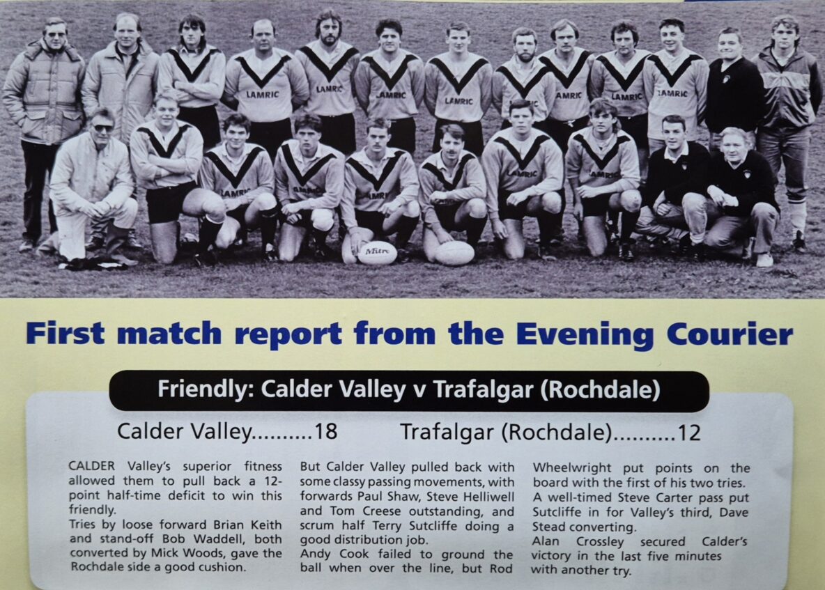 Calder Valley first ever game report