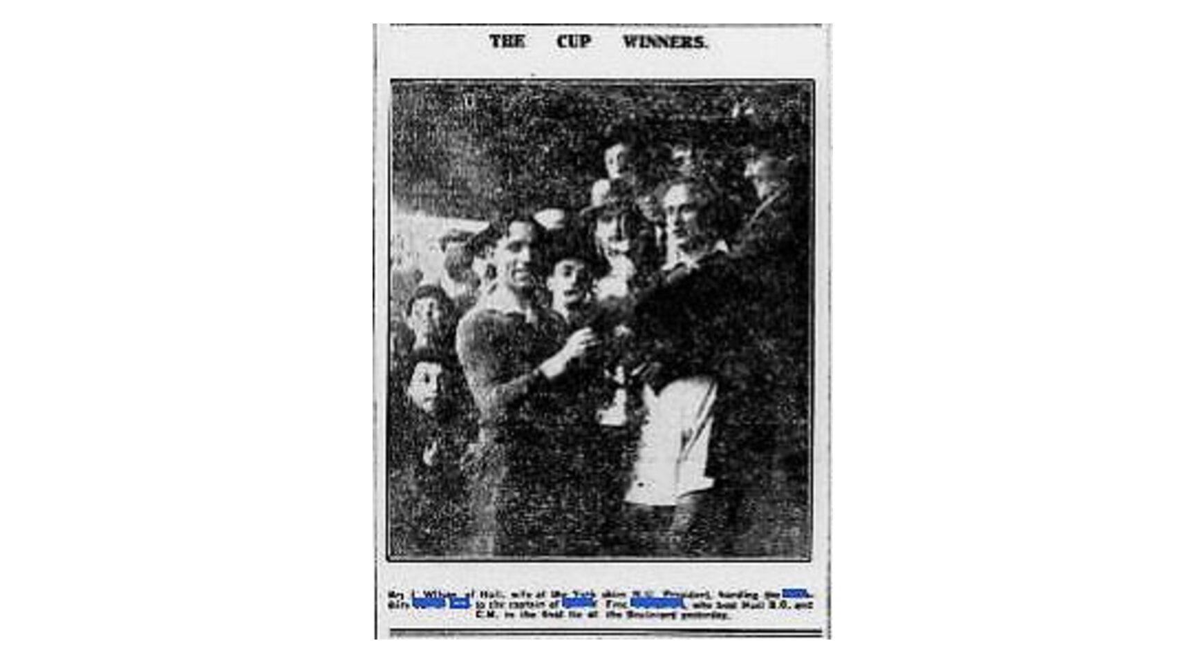 Cup presentation 1920
