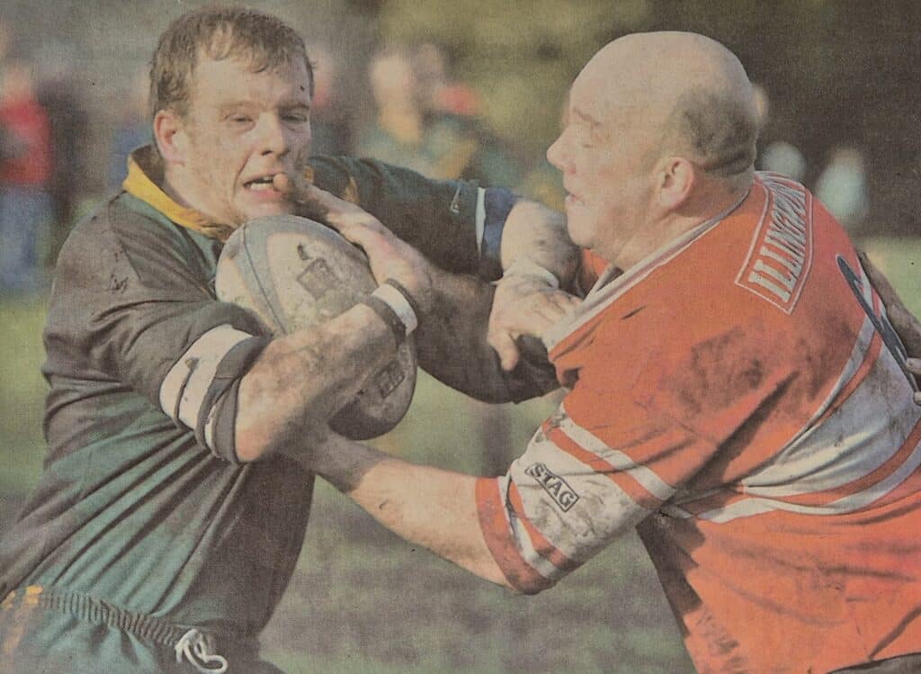 Dave Roberts get to grips with Danny Baxter