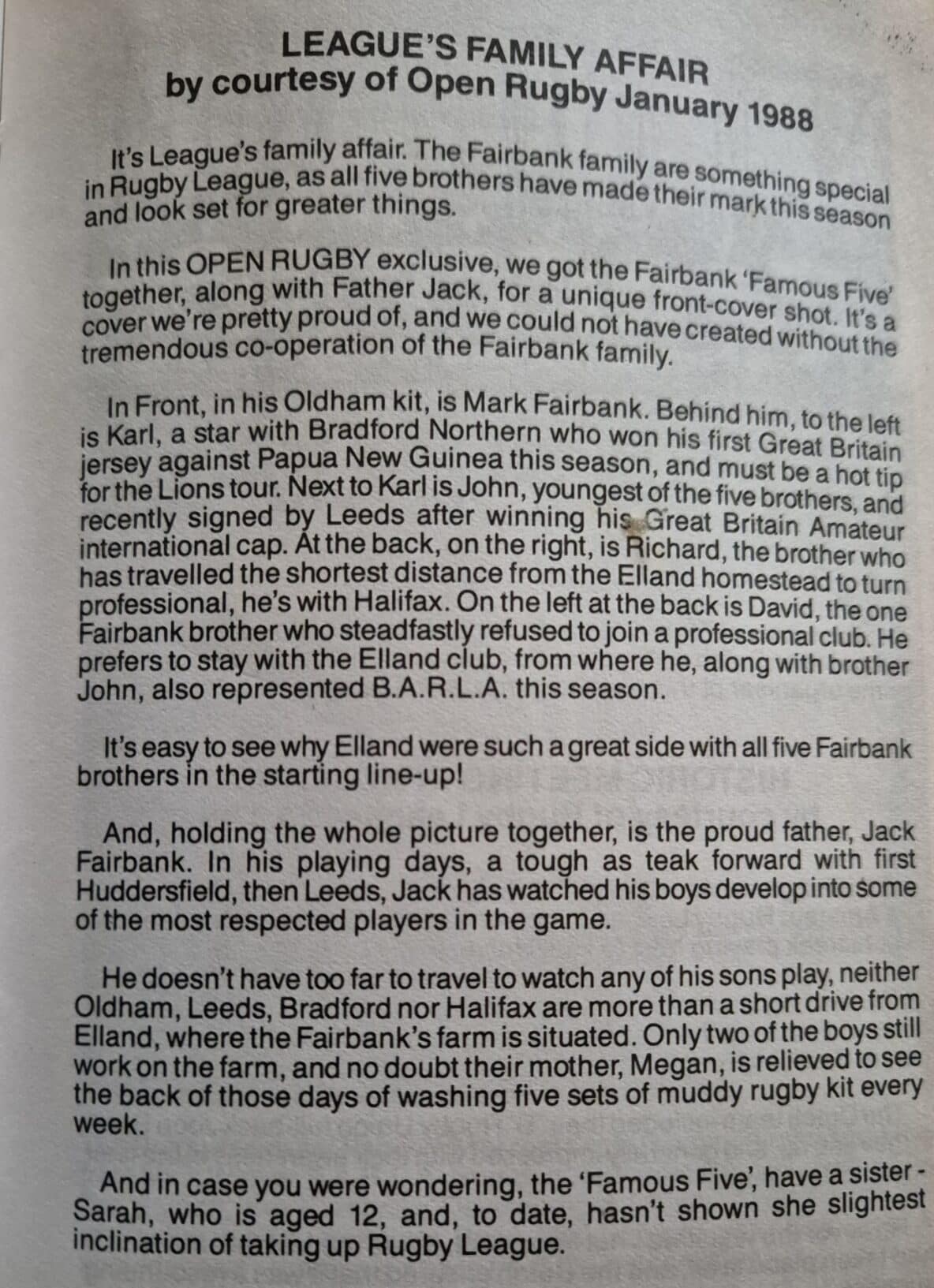 Elland Family Affair
