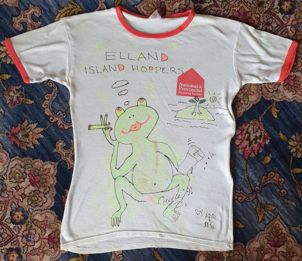 Elland Lads 1991 Tour Tee Front original design
