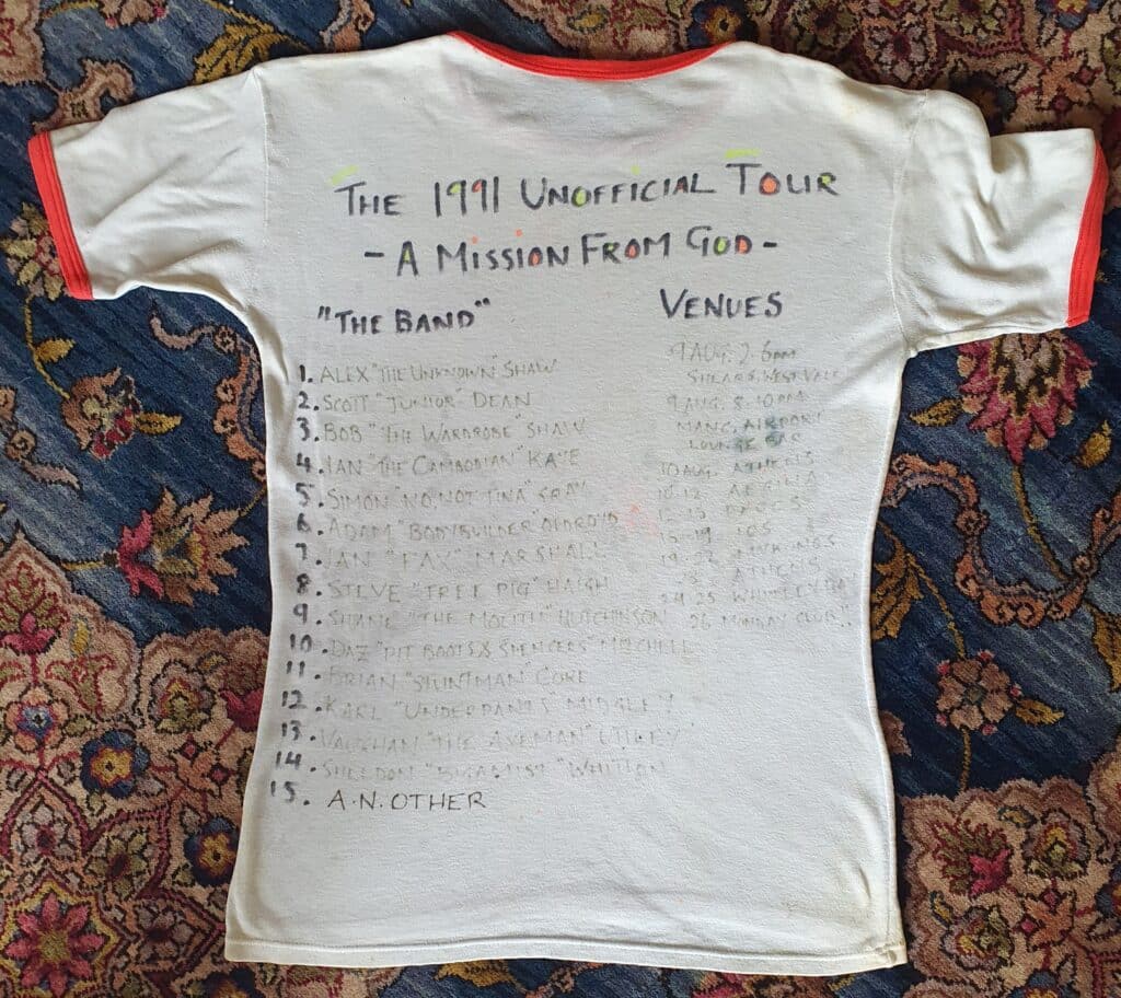 Elland Lads 1991 Tour Tee original design