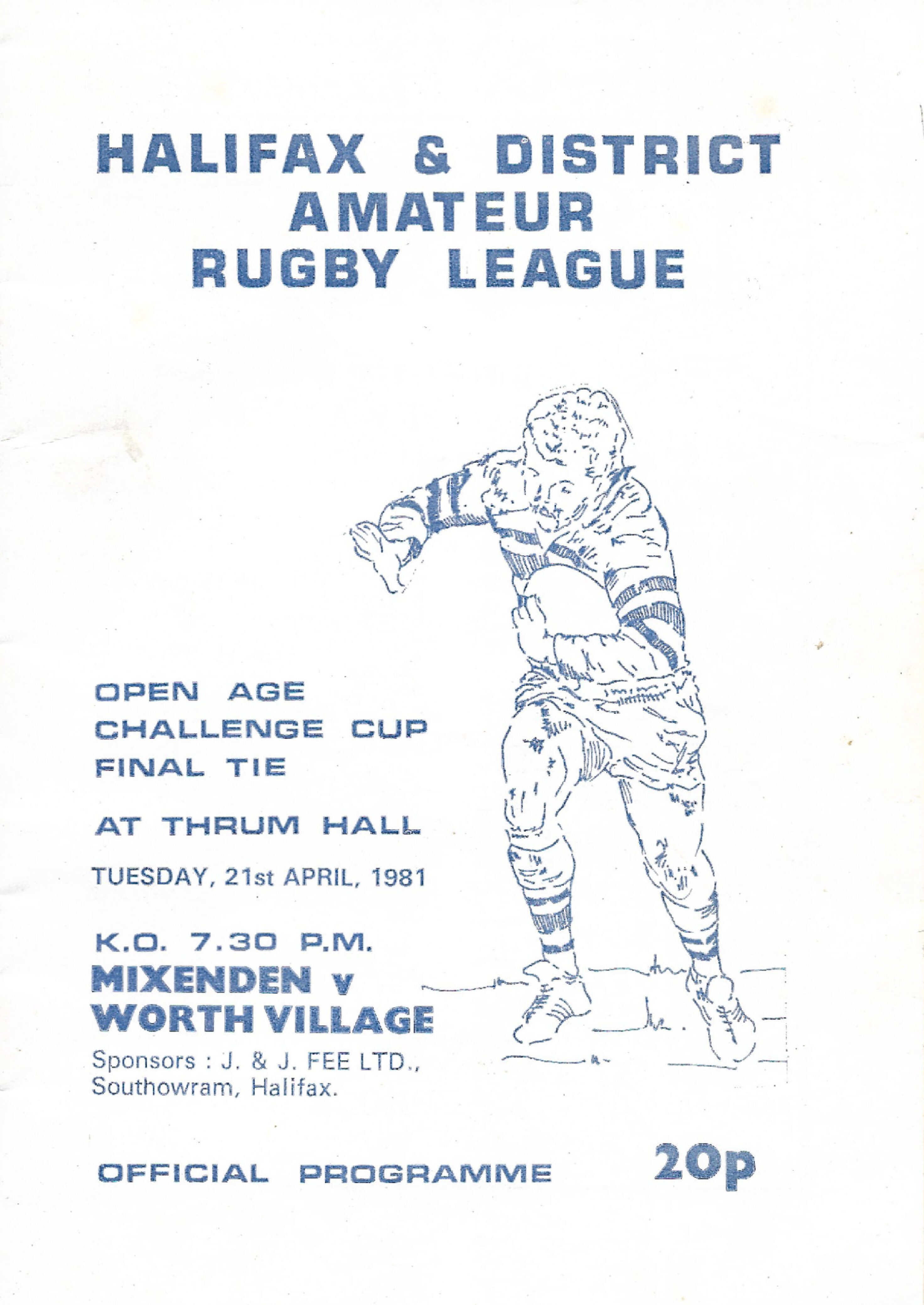 Fee 1981 Mixenden Worth Village prog teams mixenden