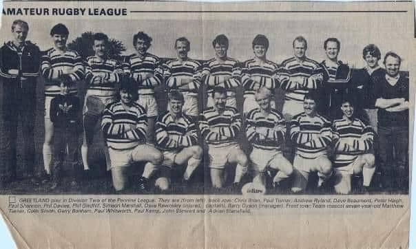 Greetland All Rounders team photo 1980s