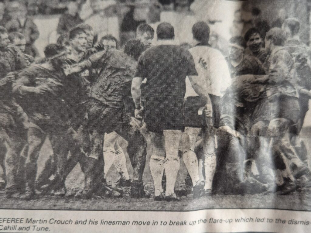 Halifax Cup Final Elland v Park flareup