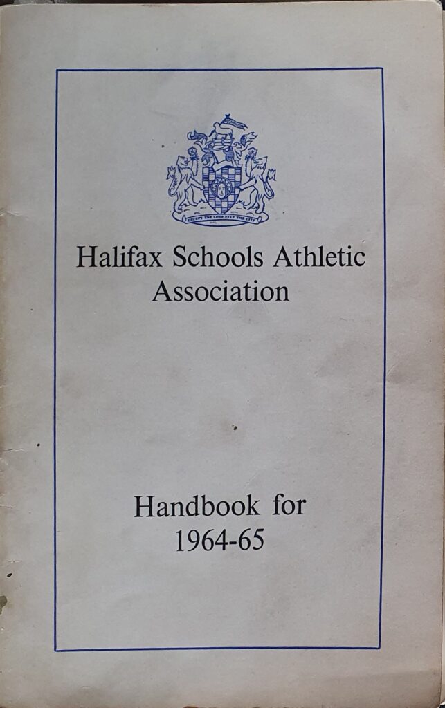 Halifax Schools Athletics Association Handbook 1964-65