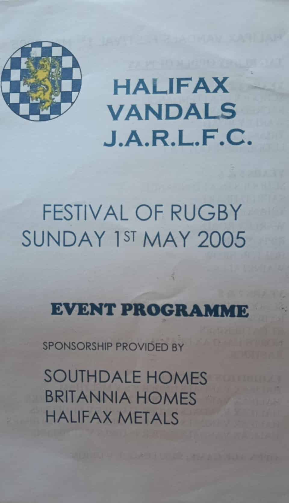 Halifax Vandals Juniors programme