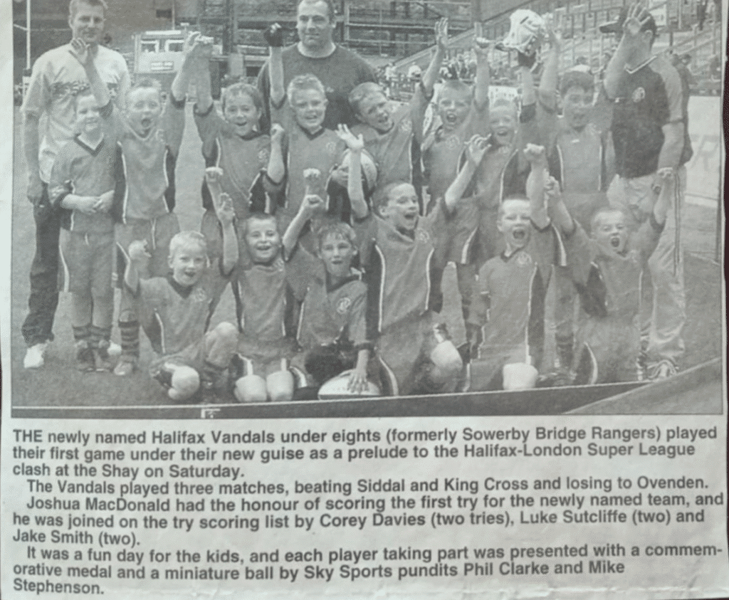 Halifax Vandals U8 team photo first game