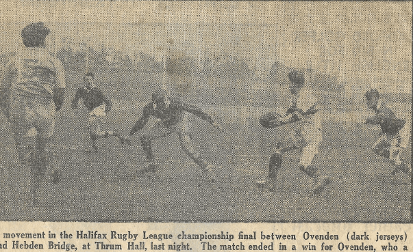 Hebden Bridge v Ovenden Action shot Courier