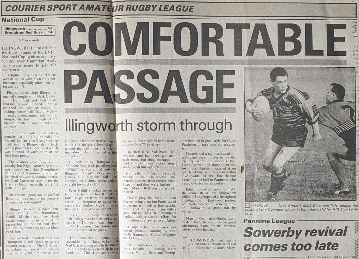 Illingworth Feb 1992 Courier Report