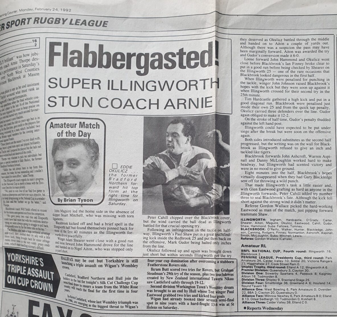 Illingworth v Blackbrook Courier report 1990s